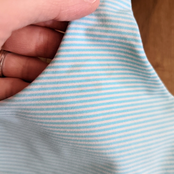 Lululemon Energy Bra Tonka Stripe in Angel Blue and White - Picture 8 of 8